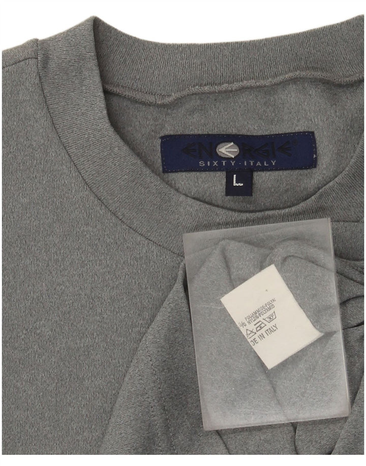 Tricou Grafic Energie Băieți Top 13-14 Ani Mare Poliamidă Gri