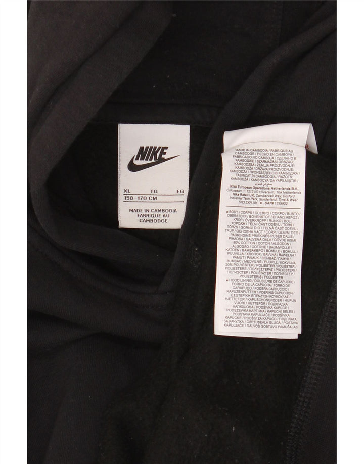Pulover NIKE pentru băieți 13-14 ani XL bumbac negru