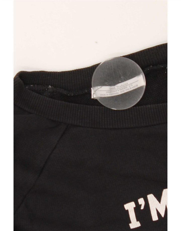 Pulover pentru bărbați Zara Trafaluc Graphic Pulover Mic Negru