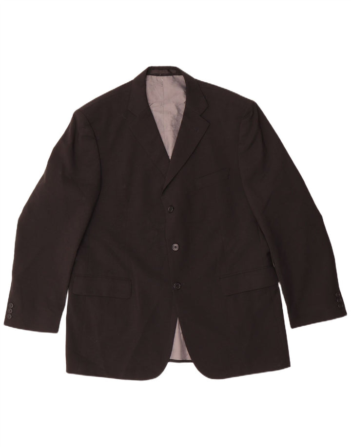 Jachetă pentru bărbați Marks & Spencer cu 3 nasturi, UK 44 XL, poliester negru