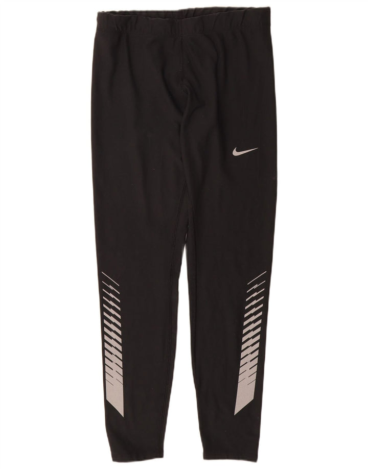 Leggings NIKE Dri Fit Graphic pentru femei UK 12 Medium Black