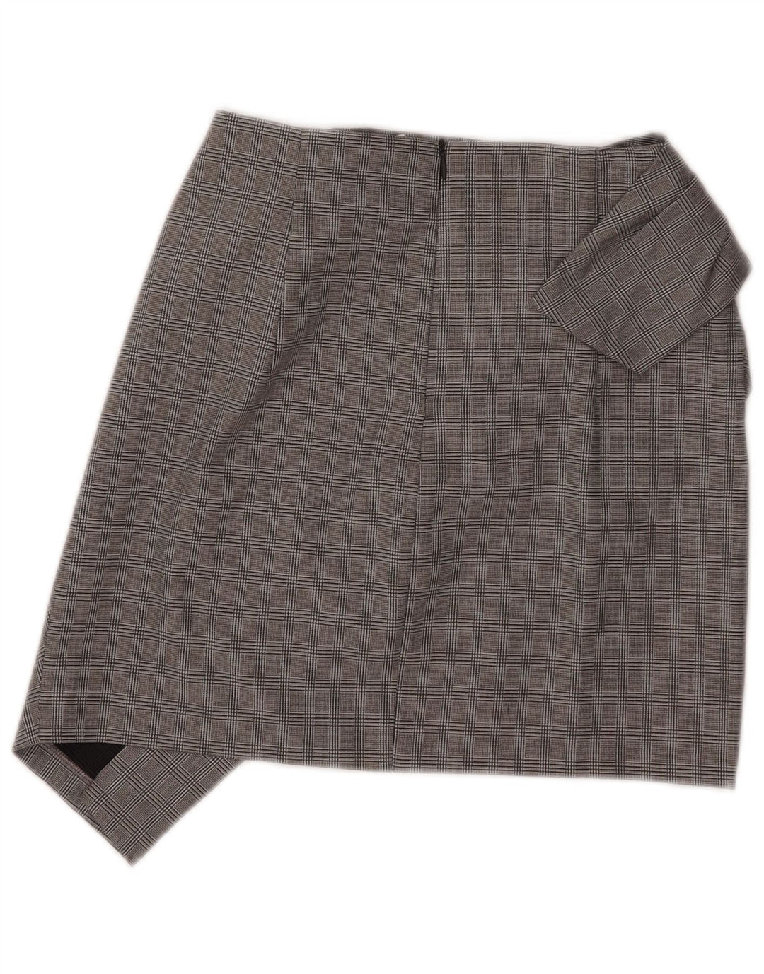 Fusta Mini Asimetrică pentru Femei Zara XS W26 Gri din Poliamidă