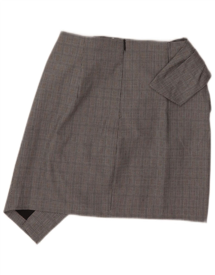 Fusta Mini Asimetrică pentru Femei Zara XS W26 Gri din Poliamidă