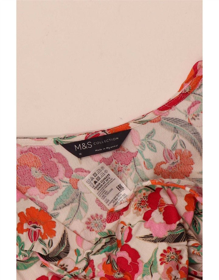 Bluză pentru femei Marks & Spencer, UK 10, mic, multicolor, viscoză florală