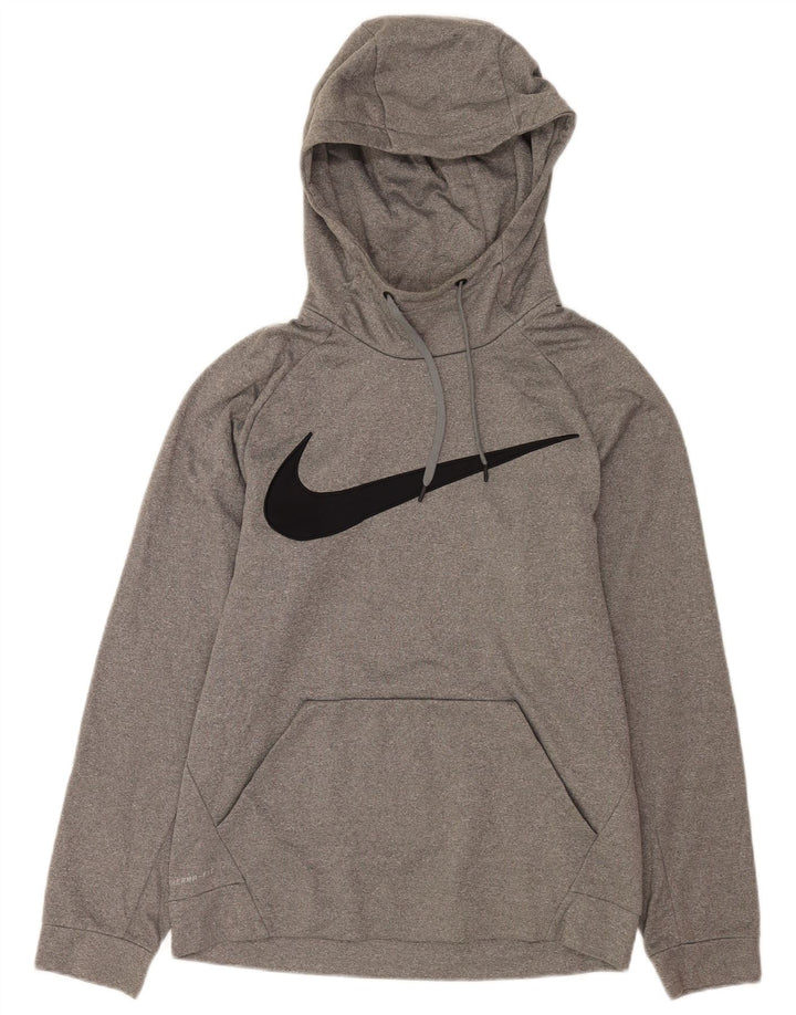 Pulover Nike Dri Fit Graphic, pentru bărbați, din poliester cu pături mici, gri