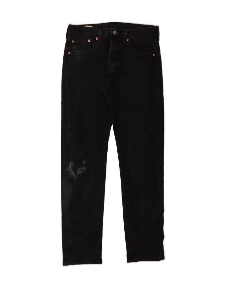 LEVI'S Mens 501 Straight Jeans W30 L32 Black Cotton Vintage Levi's and Second-Hand Levi's from Messina Hembry 