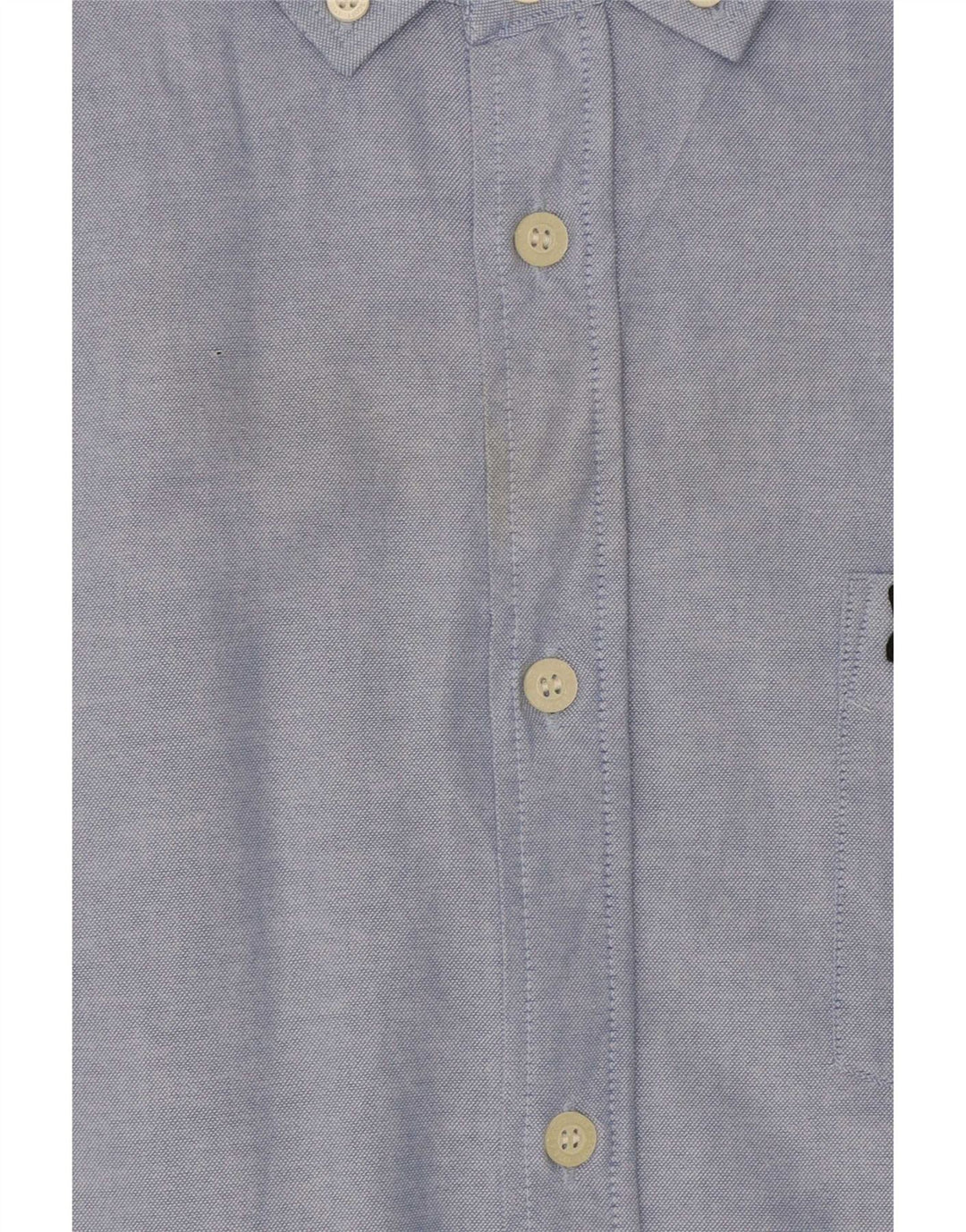 Cămașă cu mânecă scurtă Lyle & Scott pentru bărbați, bumbac albastru mare