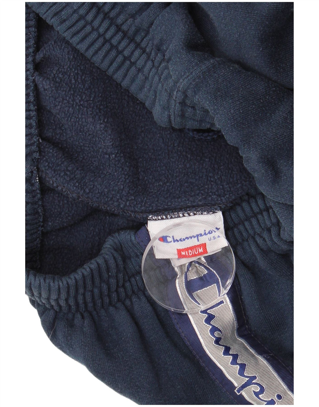 Pantaloni de trening grafic pentru bărbați CHAMPION, bumbac mediu albastru bleumarin