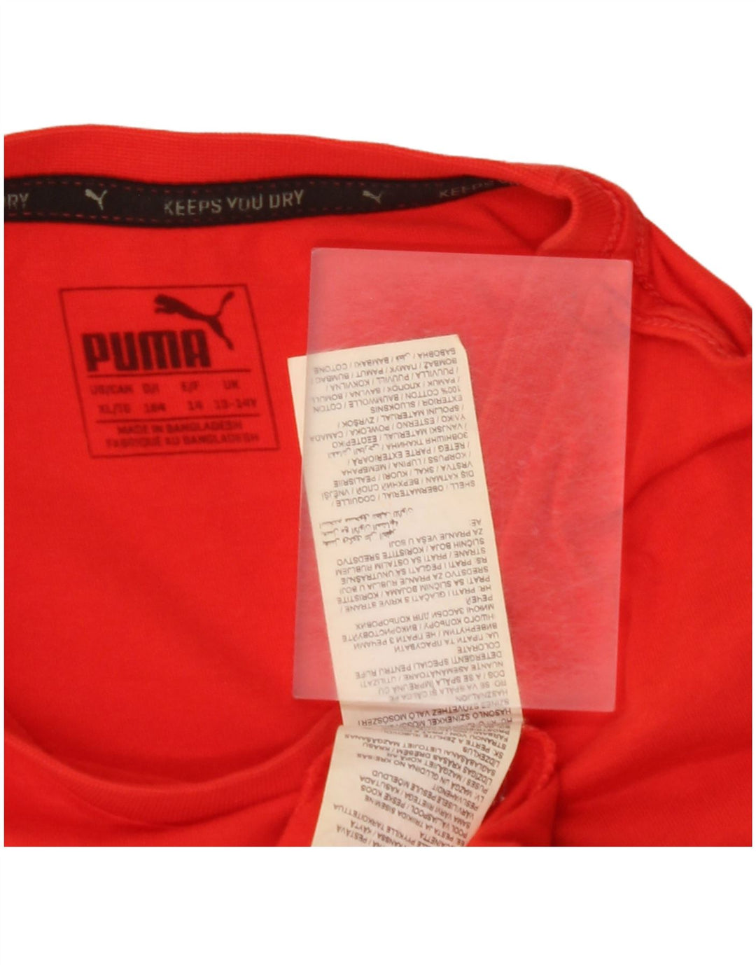 Tricou grafic PUMA pentru băieți Top 13-14 ani bumbac roșu
