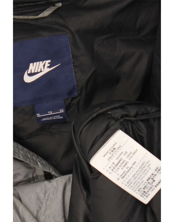 Jachetă căptușită cu glugă Nike pentru femei UK 18 XL poliester gri