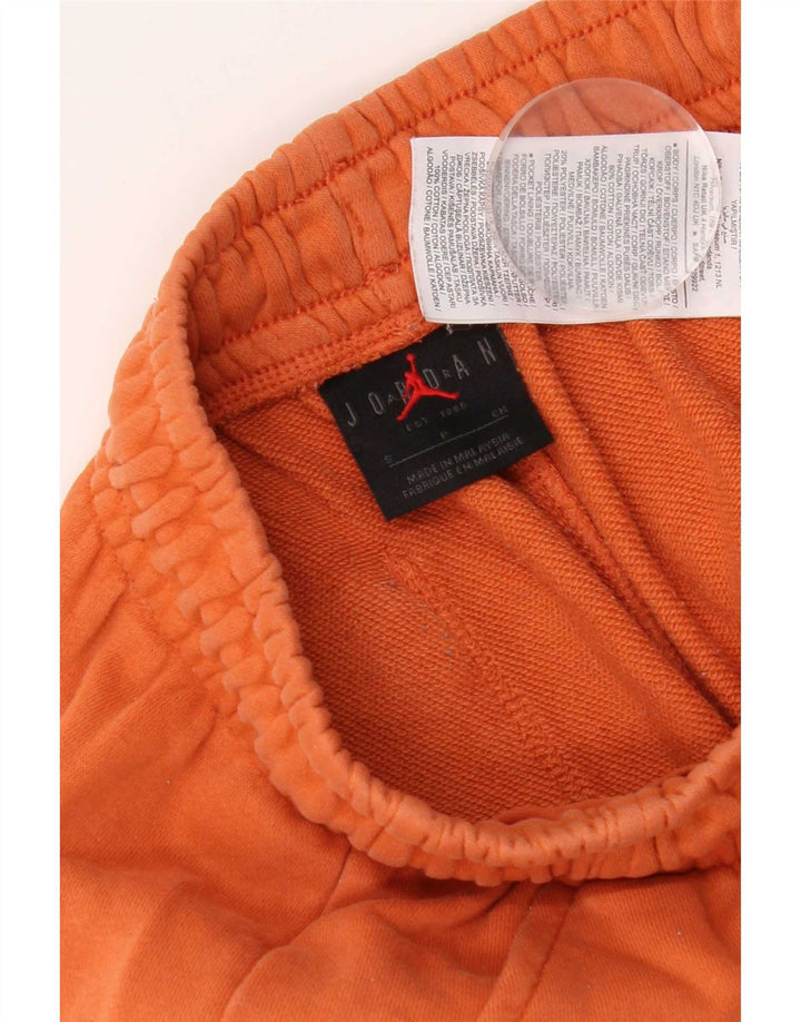Pantaloni scurți sport grafic Jordan pentru bărbați, bumbac portocaliu mic