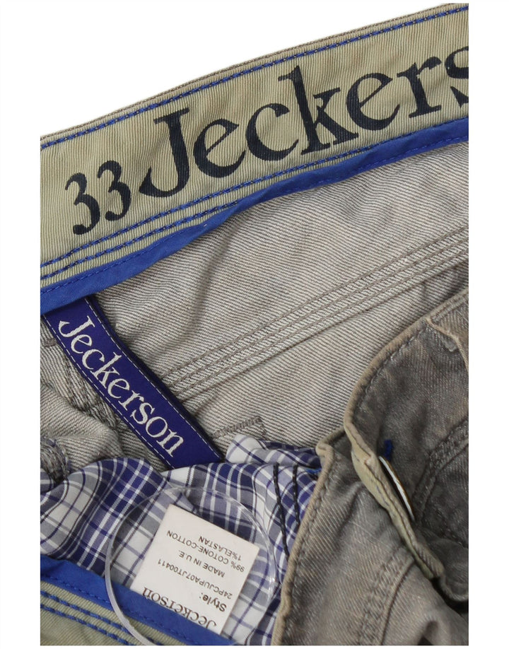 Blugi slim pentru femei Jeckerson W33 L29 bumbac gri
