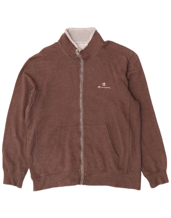 Champion Mens Heritage Tracksuit Top Jacket 3XL Brown Cotton