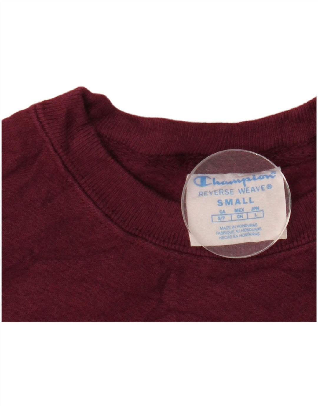 Pulover supradimensionat cu grafic pentru femei CHAMPION UK 10 Mic Burgundy
