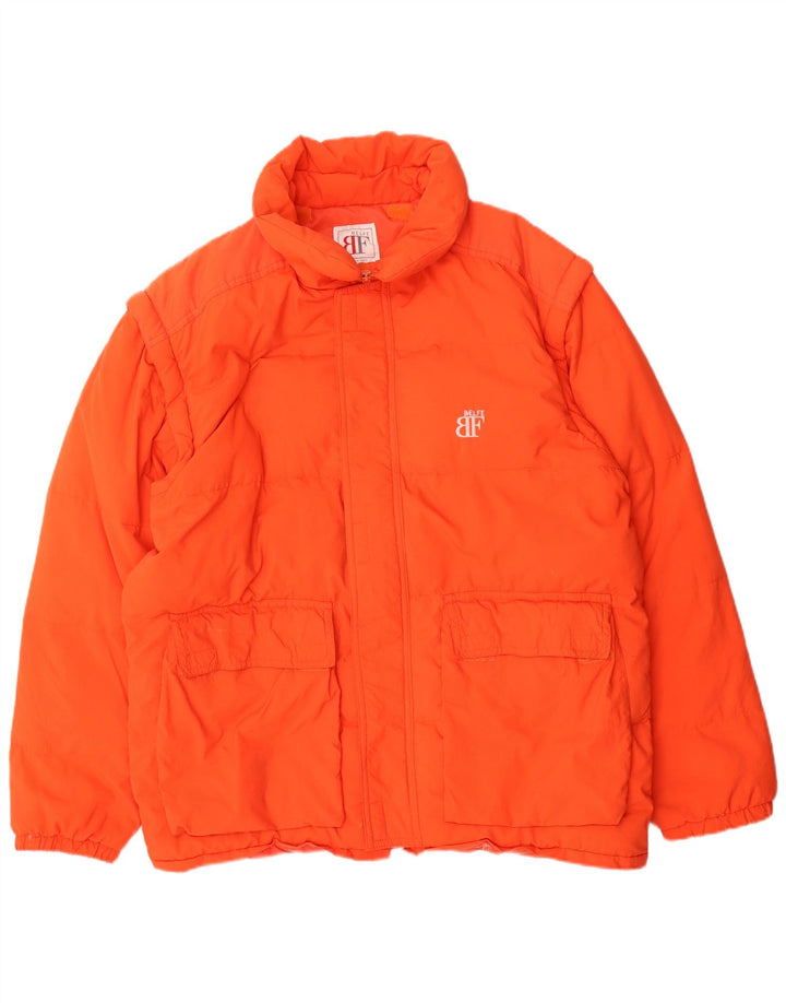 Jachetă căptușită pentru bărbați Belfe UK 42 XL Orange Poliamidă