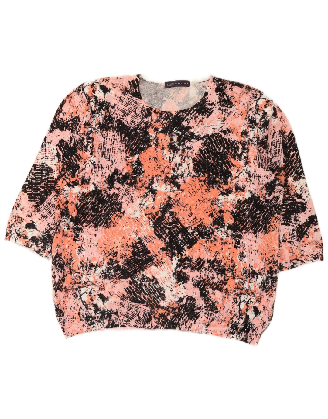 Pulover pentru femei Marks & Spencer, cu model abstract, cu decolteu rotund, UK 16 L