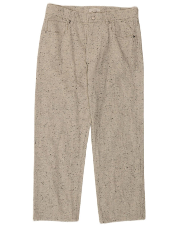 Pantaloni chino drepți Cos pentru femei L30 L26 bumbac cu pete bej