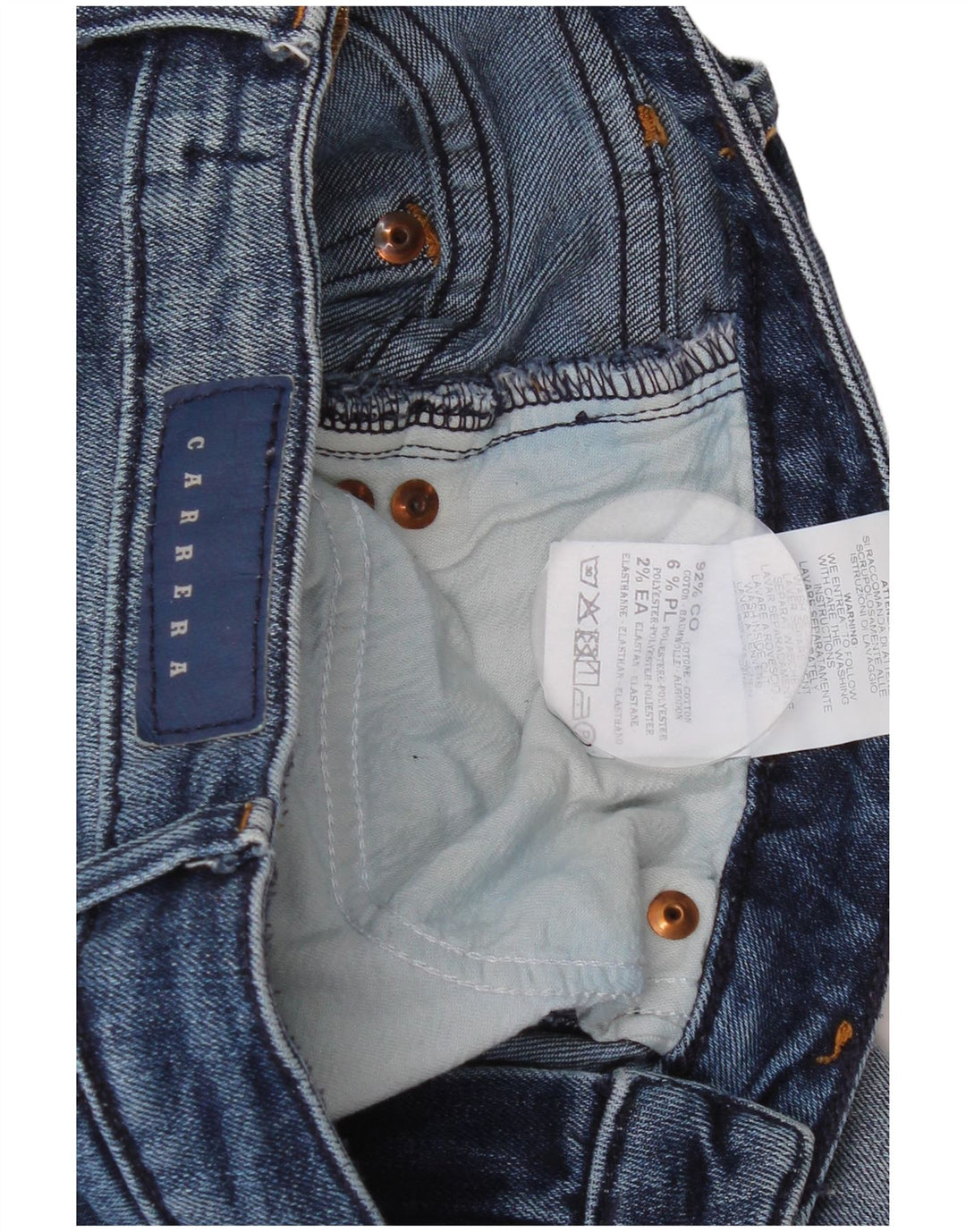 Blugi drepti pentru femei Carrera 752 Regular Fit IT 44 Medium W30 L32 Albastru