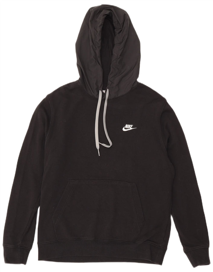 Pulover Nike Grafic pentru bărbați, bumbac mediu negru