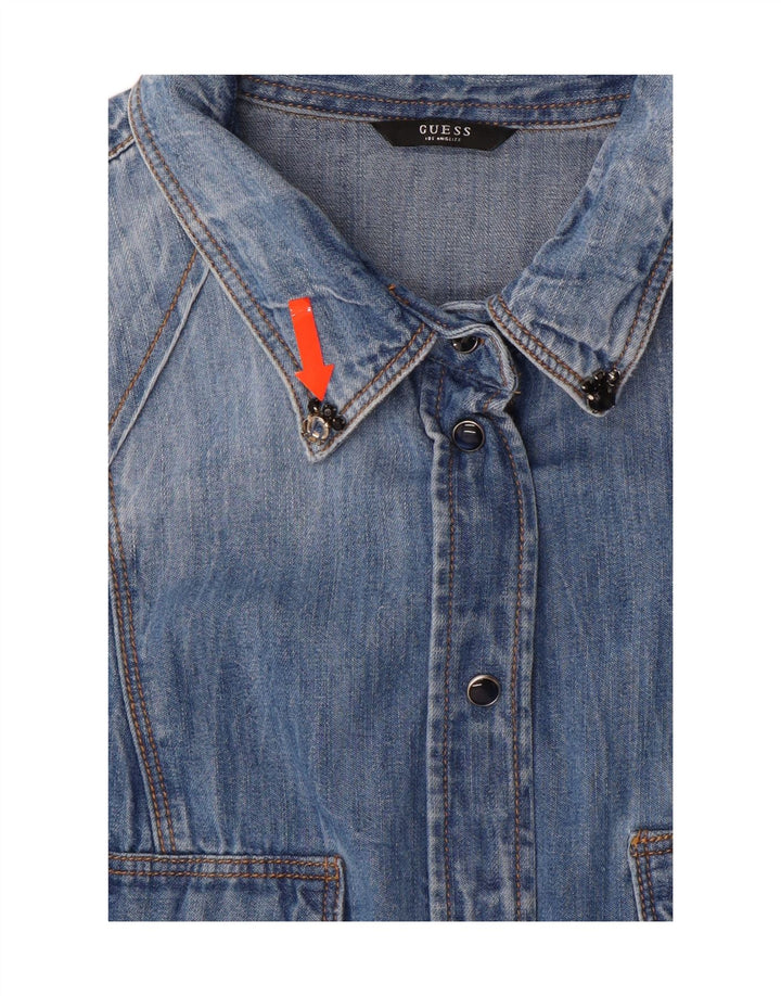 Cămașă de blugi pentru femei GUESS UK 14 Medium Blue Floral