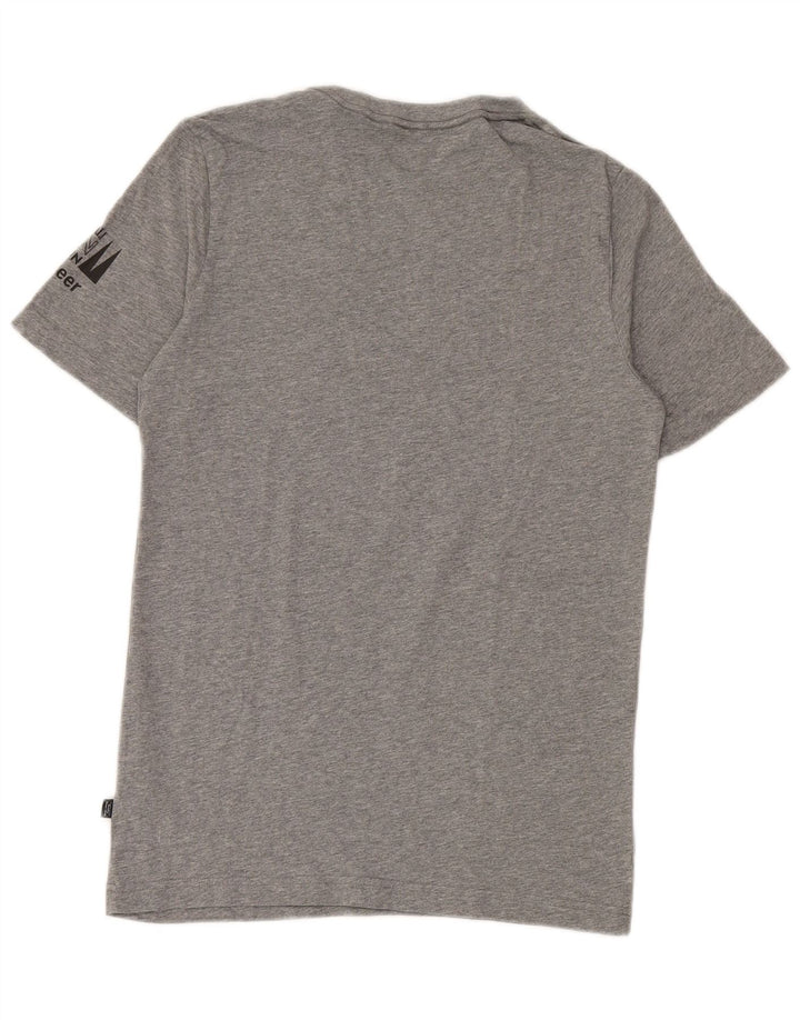 Tricou grafic Puma pentru bărbați Top mic, gri, bumbac