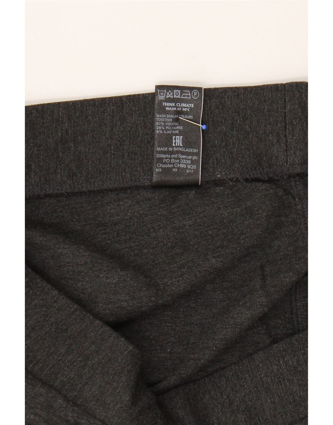 Leggings crop pentru femei Marks & Spencer UK 12 Medium Gri Viscose