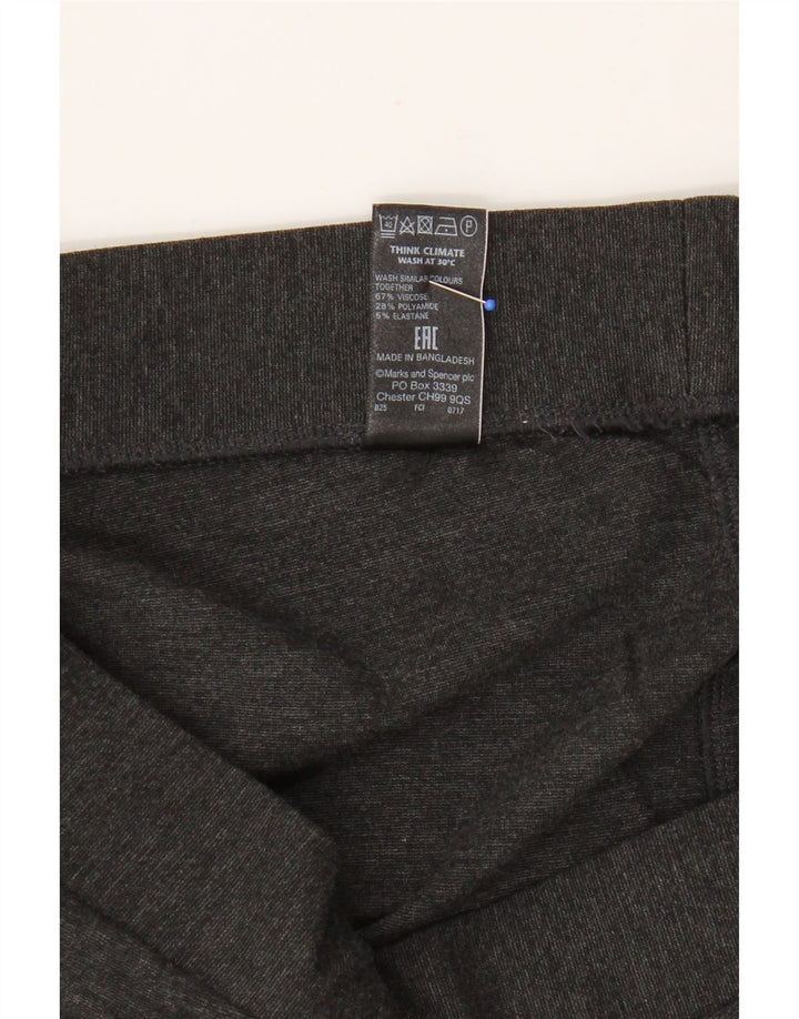 Leggings crop pentru femei Marks & Spencer UK 12 Medium Gri Viscose