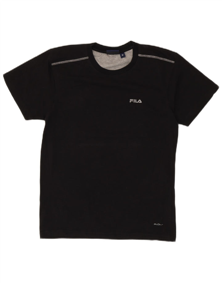 Tricou Bărbați Fila Top Mediu Negru Bumbac