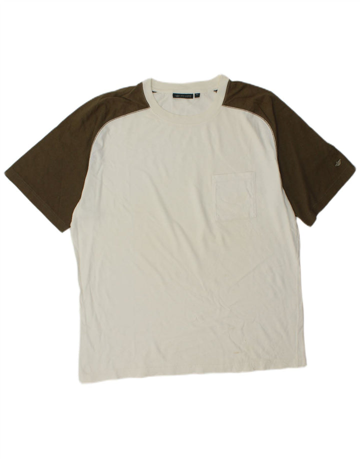 Tricou Dockers pentru bărbați Khakis Top XL Alb Colorblock