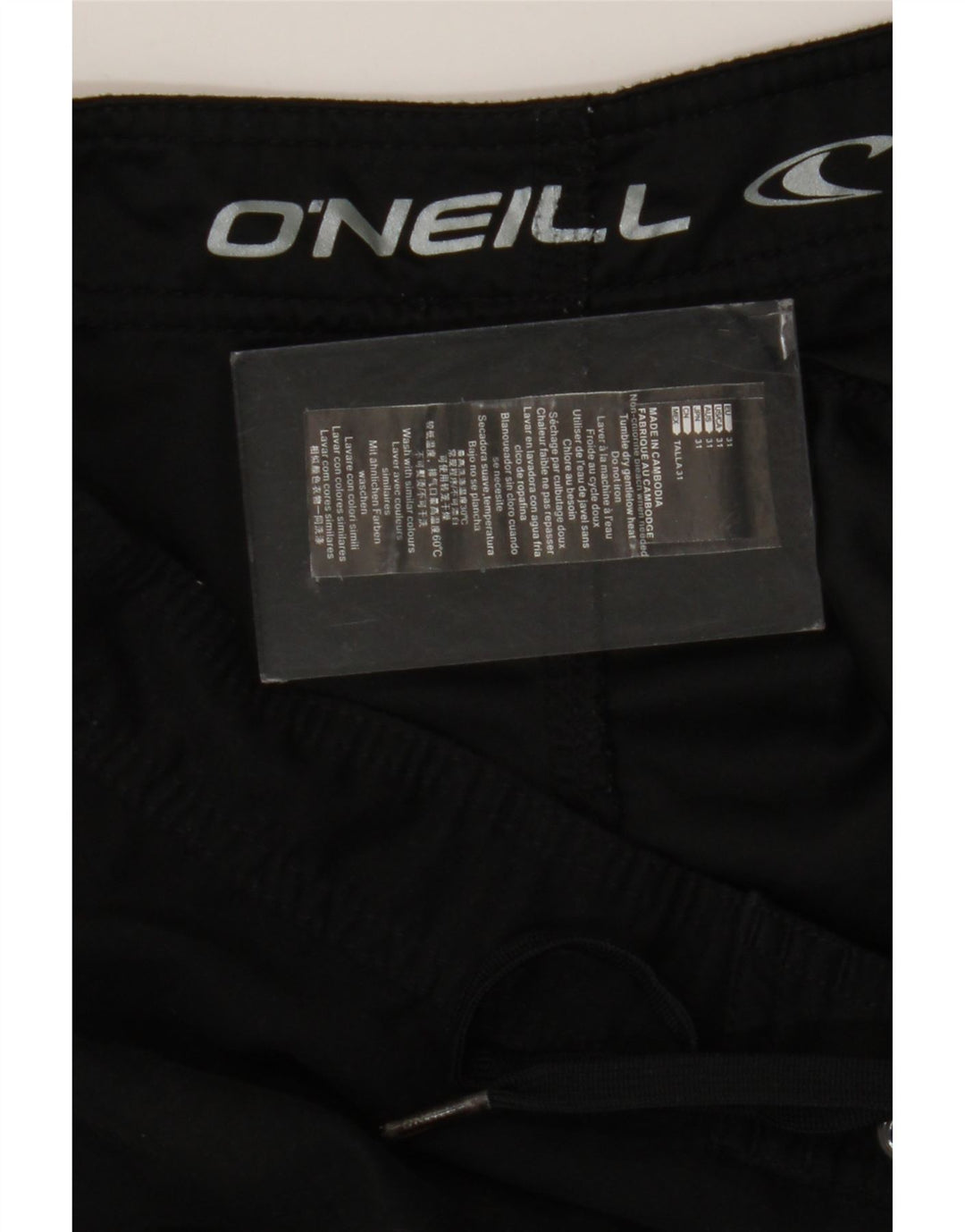 Pantaloni scurți de înot O'Neill pentru bărbați, poliester mediu negru