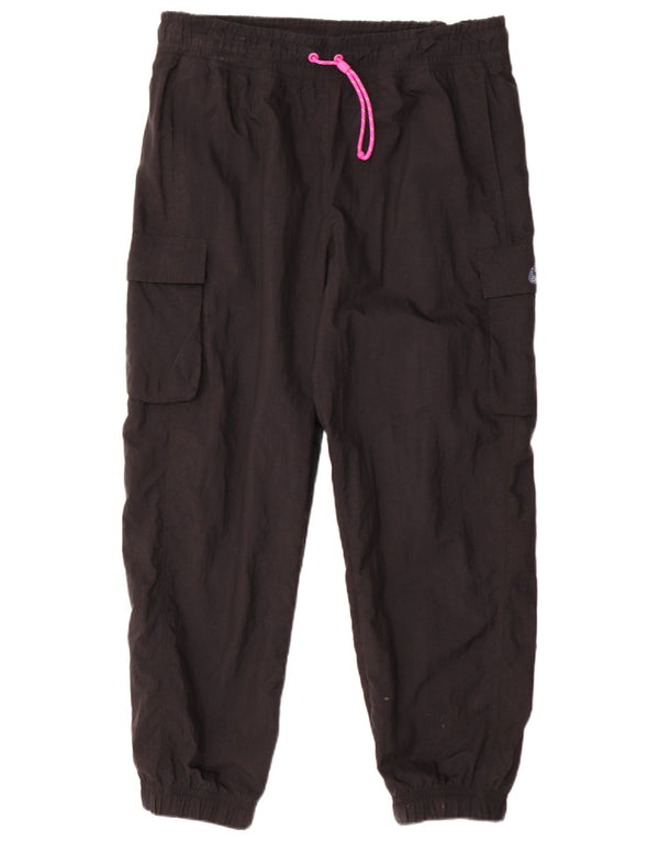 Pantaloni de trening cargo Nike pentru femei Joggeri UK 16 Poliester negru mare