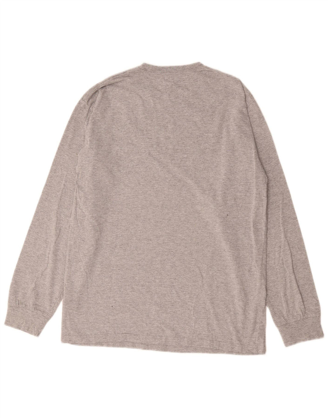 Vans pentru bărbați Classic Fit Top cu mânecă lungă, gri mediu, bumbac cu pete