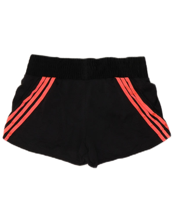 Pantaloni scurți sport Adidas pentru femei UK 12/14 Medium Black Colorblock Poliester