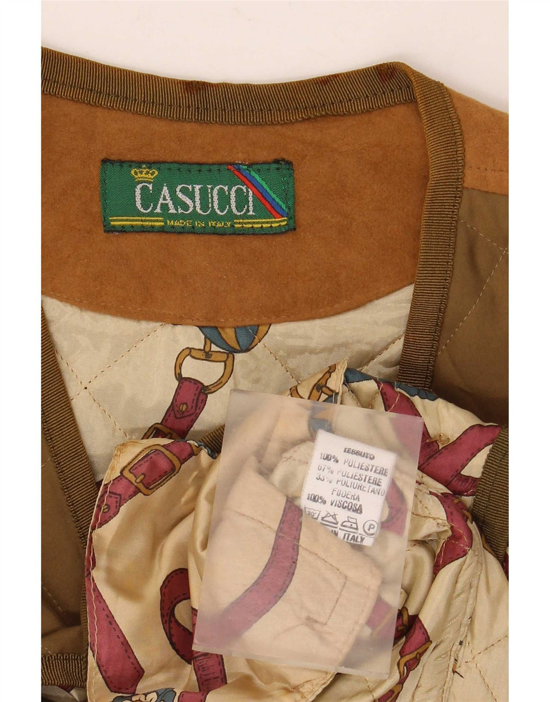 Gilet matlasat pentru bărbați Casucci UK 36 Poliester kaki mic