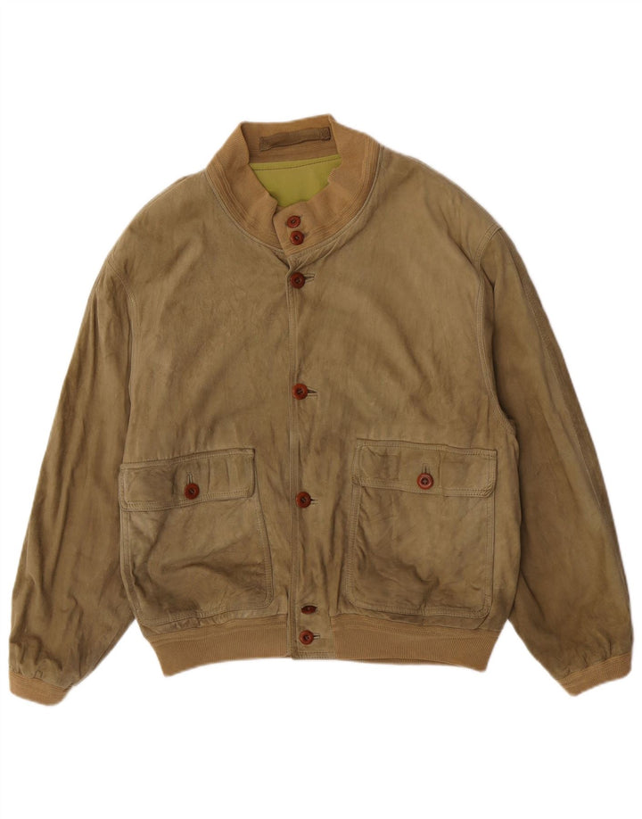 Jachetă Bomber din piele intoarsa pentru barbati Scout UK 40 Large Green