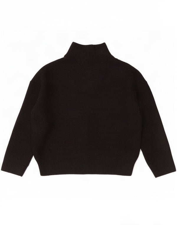 The White Company Pulover pentru femei Label Turtle Gât UK 14 Medium Negru
