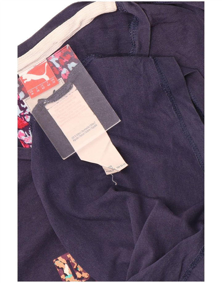 Tricou cu grafic Puma pentru femei Top UK 12 Medium Bleumarin Bumbac