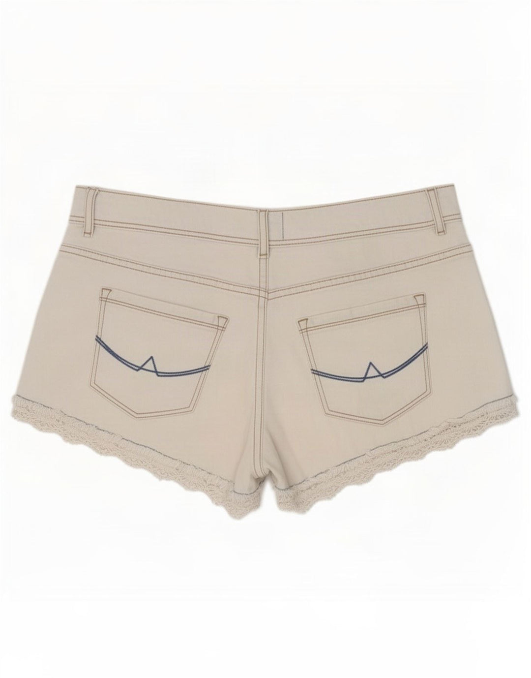 Pantaloni scurti de blugi pentru femei Superdry Medium W28 Bumbac alb
