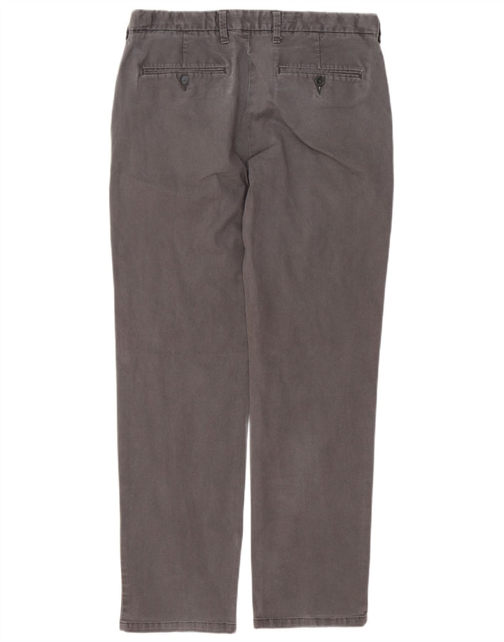 Pantaloni chino pentru bărbați Marks & Spencer, cu ajustare normală, L34 L30, bumbac gri