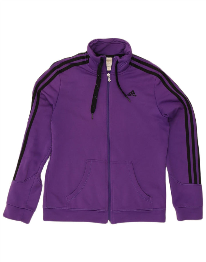Jachetă de top pentru trening Adidas pentru femei UK 14 Poliester violet mediu