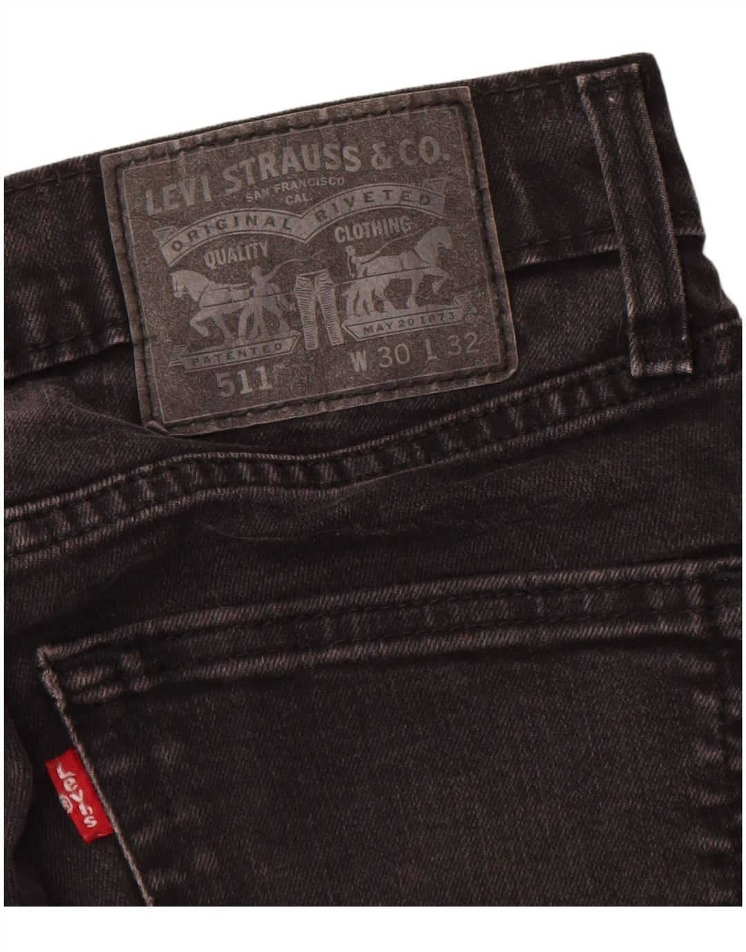 Blugi Levi's 511 Slim pentru bărbați W30 L24, bumbac negru