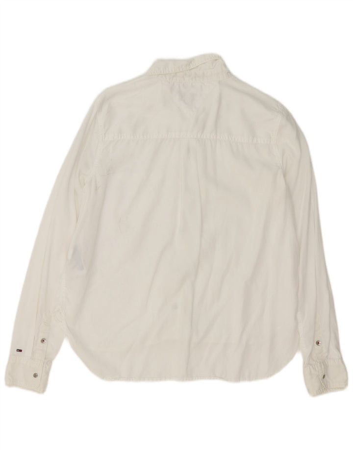 Cămașă Tommy Hilfiger pentru femei UK 14 Medium White Lyocell