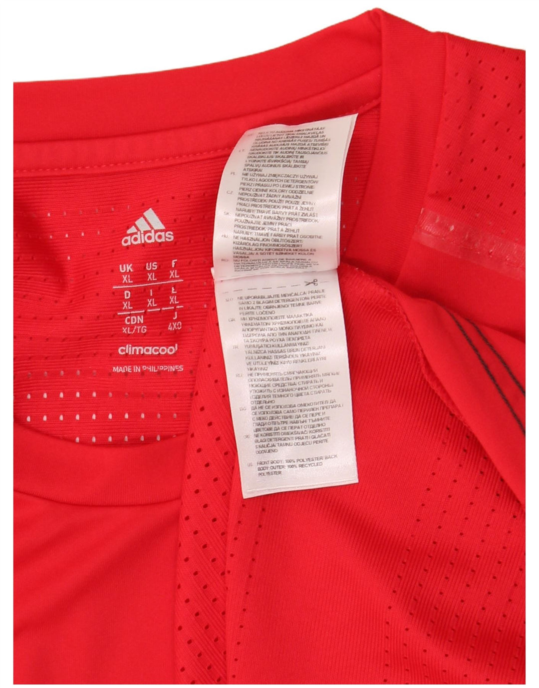 Tricou Adidas Climacool pentru bărbați Top XL Poliester roșu