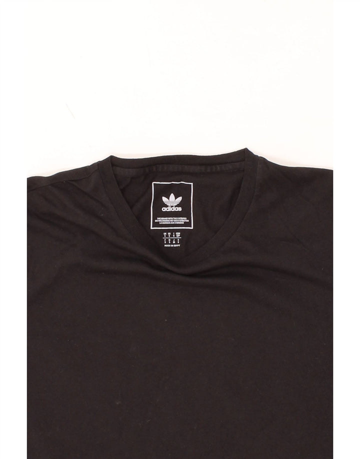ADIDAS Mens T-Shirt Top Small Black Cotton Vintage Adidas and Second-Hand Adidas from Messina Hembry 