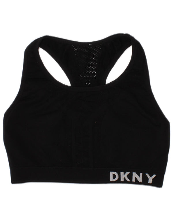 Sutien sport grafic pentru femei Dkny Top mic sport negru