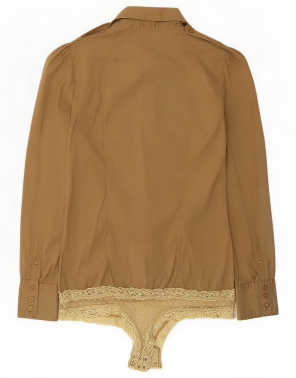Body cămașă pentru femei Guess UK 14 Medium Beige Bumbac