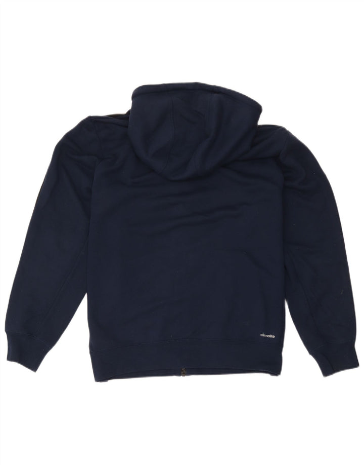 Pulover Adidas Climalite pentru bărbați, cu fermoar, poliester, albastru mare