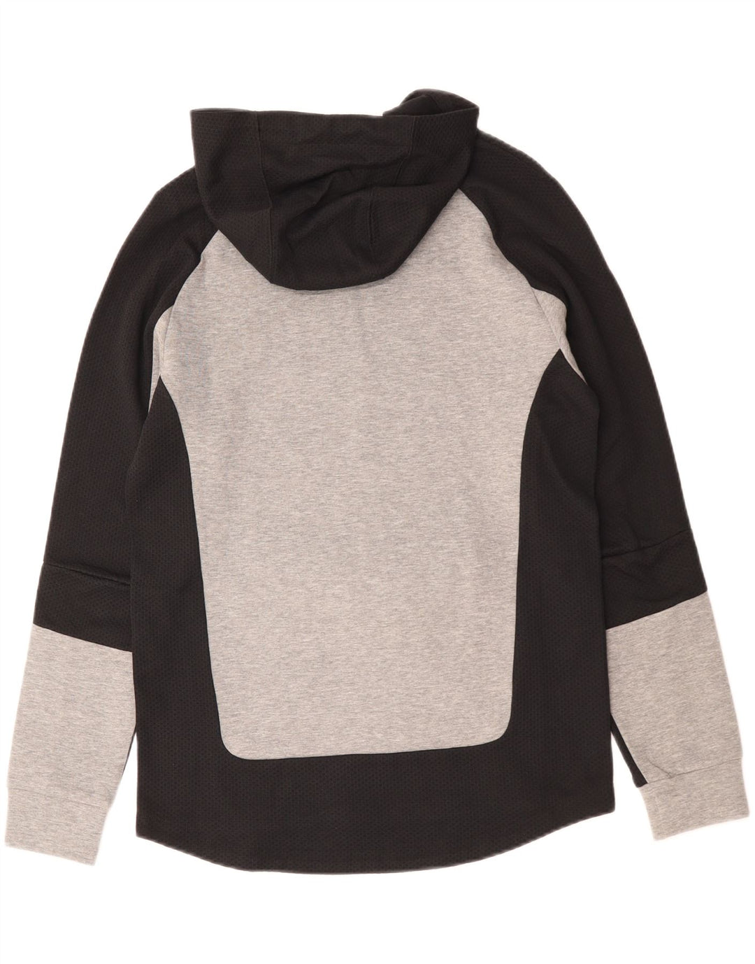 Pulover Puma pentru bărbați, bumbac color bloc, gri mediu