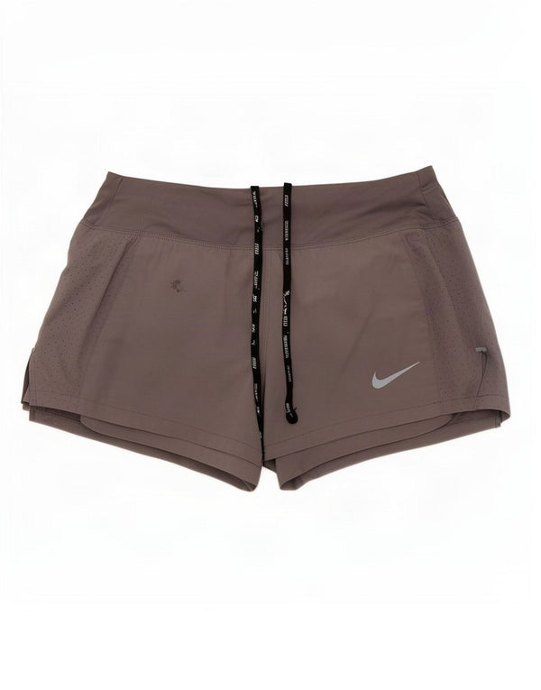 Pantaloni scurți sport Nike Dri Fit pentru femei UK 6 XS poliester gri