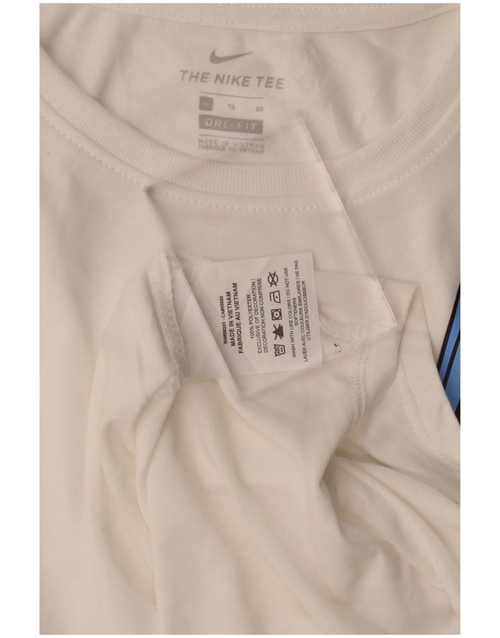 NIKE Fete Dri Fit Graphic Vest Vest Top 13-14 Ani XL Poliester Alb